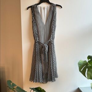 Max Studio Black and White Gingham Dress